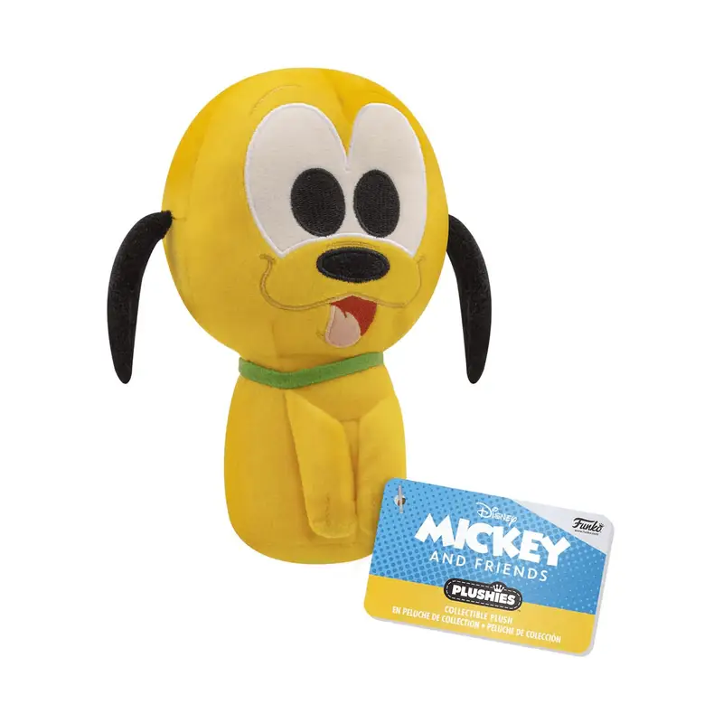 Pluto plush toy from Disney Mickey and Friends collection, soft and cuddly plushie by THE MIGHTY HOBBY SHOP.