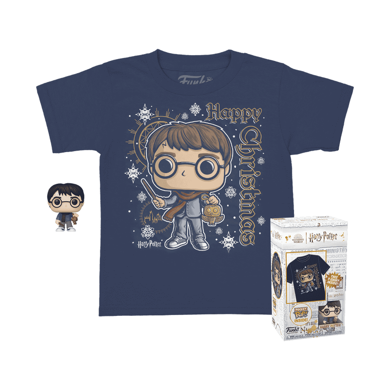 Pocket Pop! & Kids Tee Holiday Harry Potter (Size M)