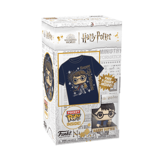 Pocket Pop! & Kids Tee Holiday Harry Potter (Size M)