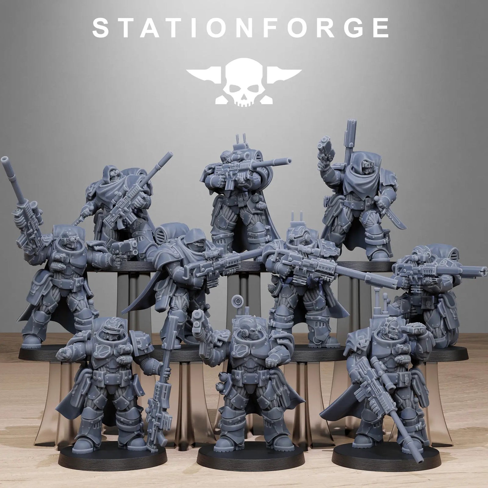 3D Printed Socratis Snipers x10 by StationForge Miniatures by Last Hope Miniatures