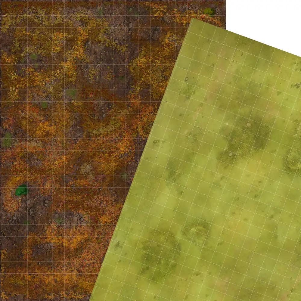 RatMat Battle Map Laminated Forest Floor/Grass Field (2 sheets) by Rattrap Productions