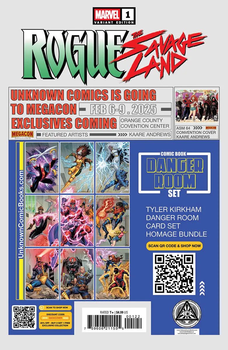 Rogue: The Savage Land #1 Unknown Comics Nathan Szerdy Exclusive Var (01/15/2025) by Unknown Comic Books