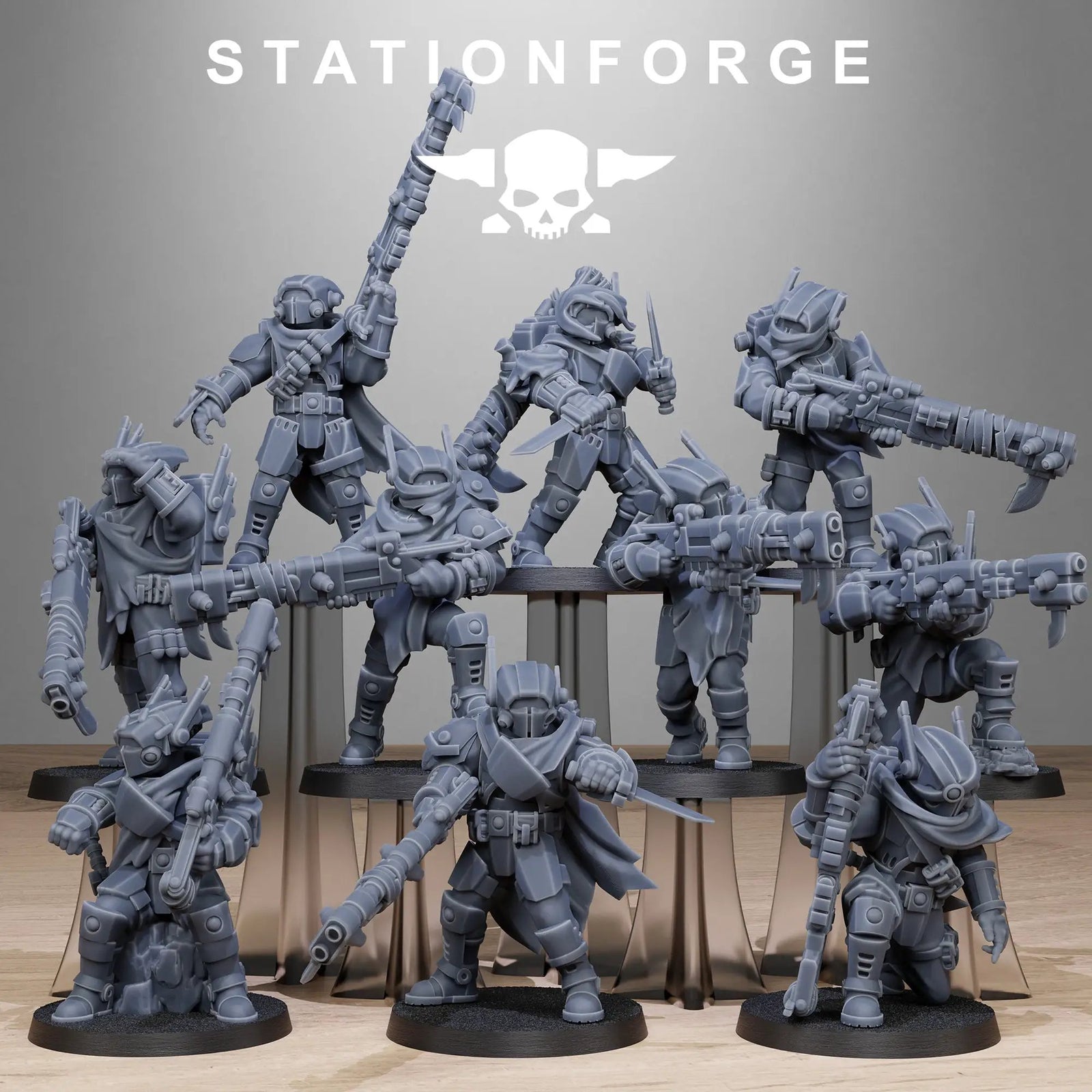 3D Printed Tarion Hunters x10 by StationForge Miniatures by Last Hope Miniatures