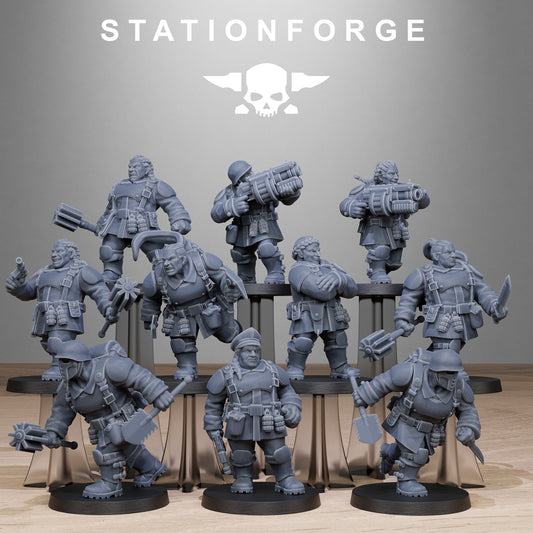 3D Printed FreeGuard Mutant Sisters x10 by StationForge Miniatures (Copy)