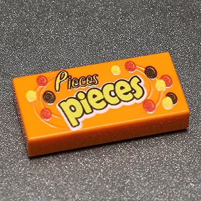 Pieces - Custom Printed 1x2 Tile made using LEGO part by B3 Customs