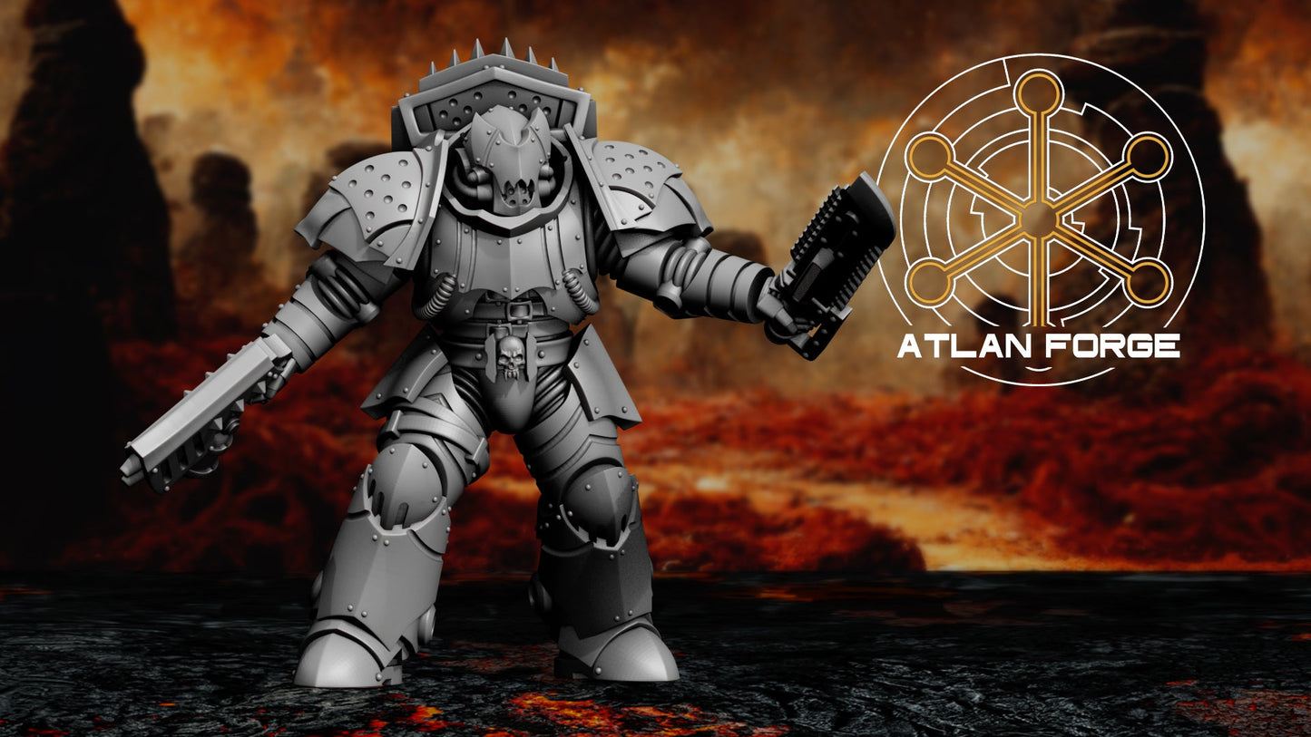 3d Printed Vampire Hunters x5 by Atlan Forge Miniatures