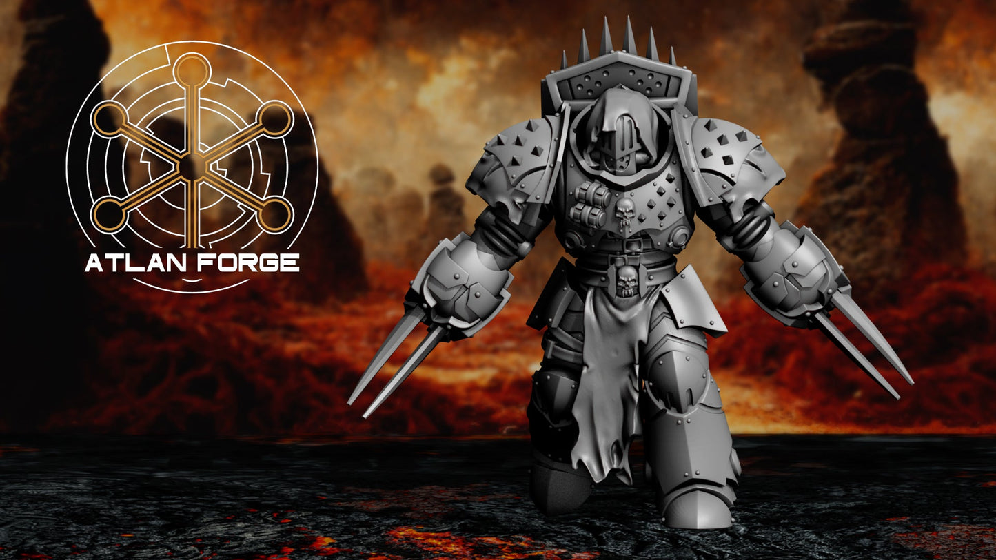 3d Printed Vampire Hunters x5 by Atlan Forge Miniatures