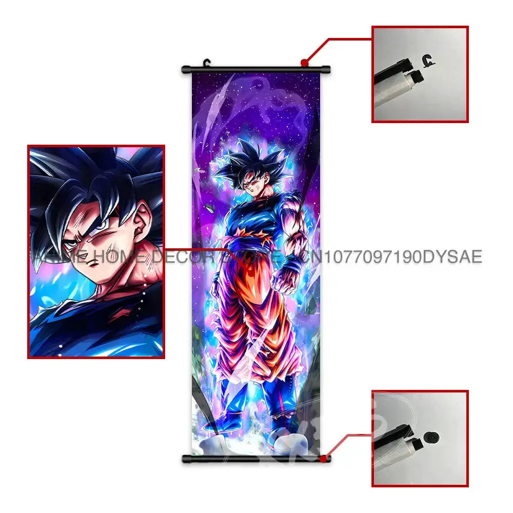 Dragon Ball Posters: Goku & Vegeta Anime Wall Scrolls by Infinite Visibility
