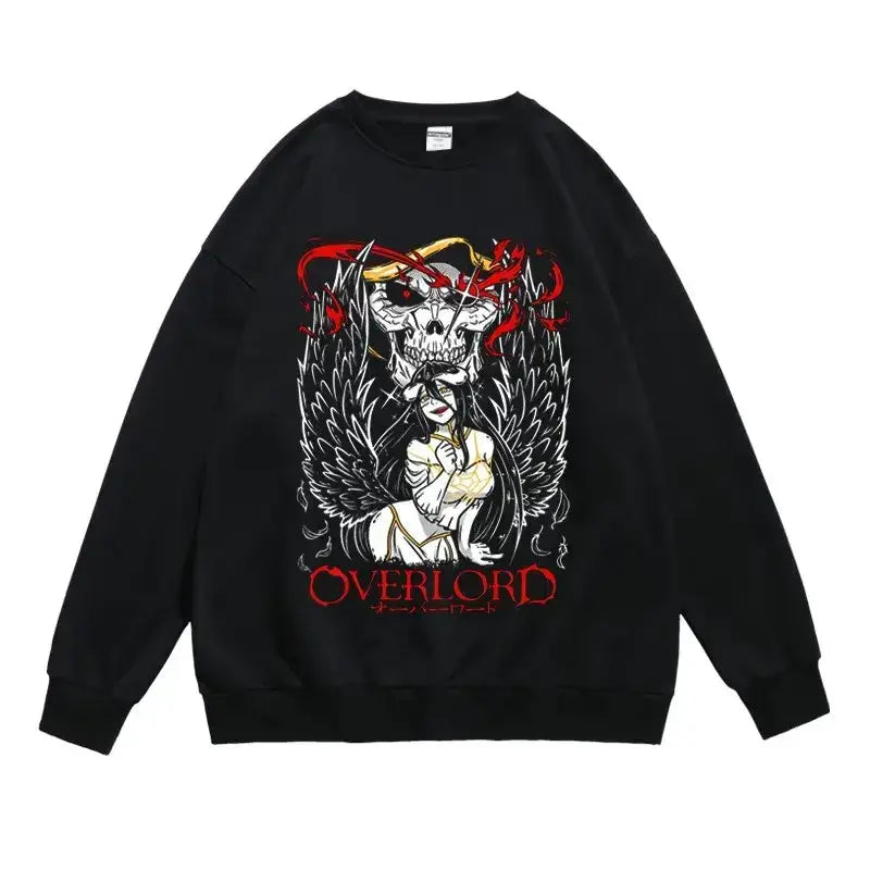 Anime Overlord Graphic Hoodie Women Men Long Sleeve Sweatshirt by Infinite Visibility