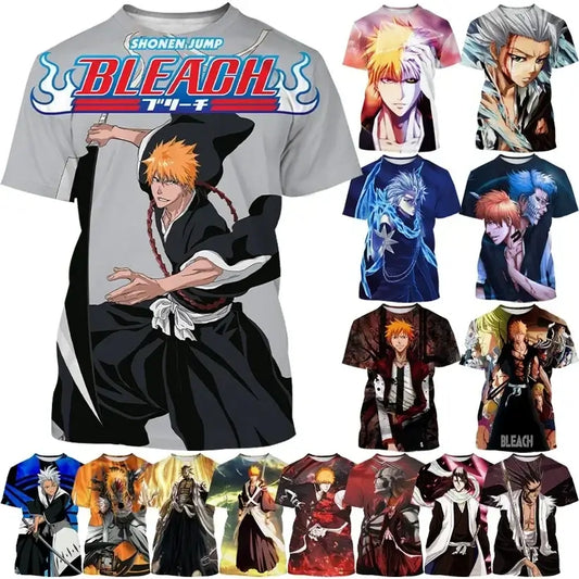 Ichigo Kurosaki T-shirt: 3D Bleach Anime Summer Top