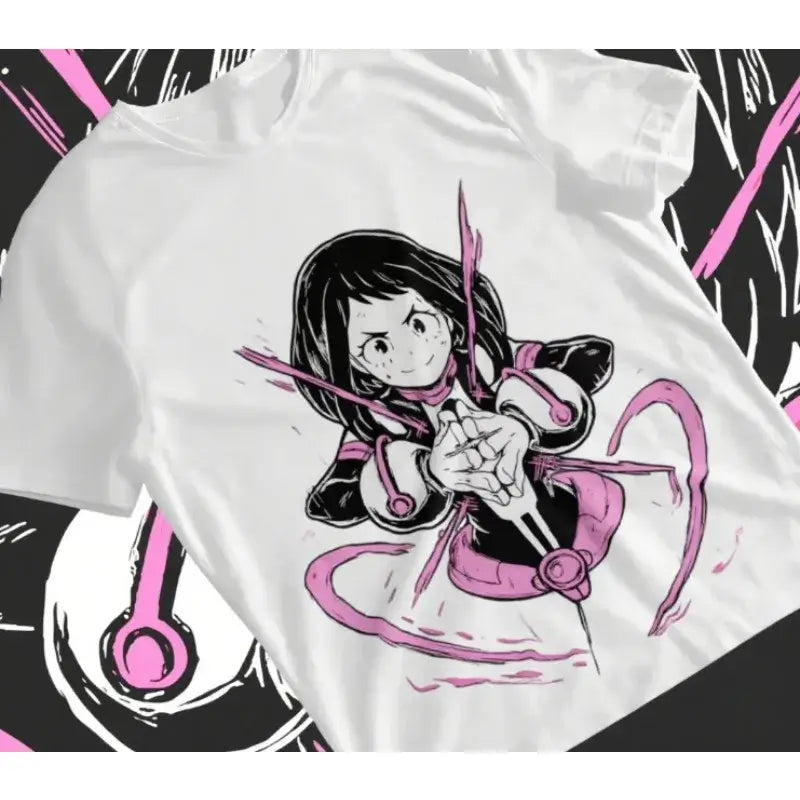 Ochaco Uraraka T-Shirt: 2025 BNHA Anime Cosplay Soft Tee