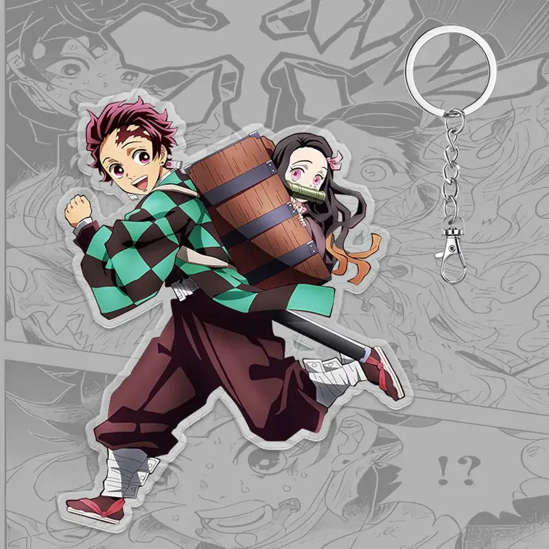 Demon Slayer Keychain: Tanjiro 6cm Acrylic Bag Pendant by Infinite Visibility