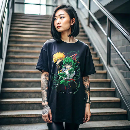 Deku T-Shirt: Bakugo & All Might My Hero Academia Top