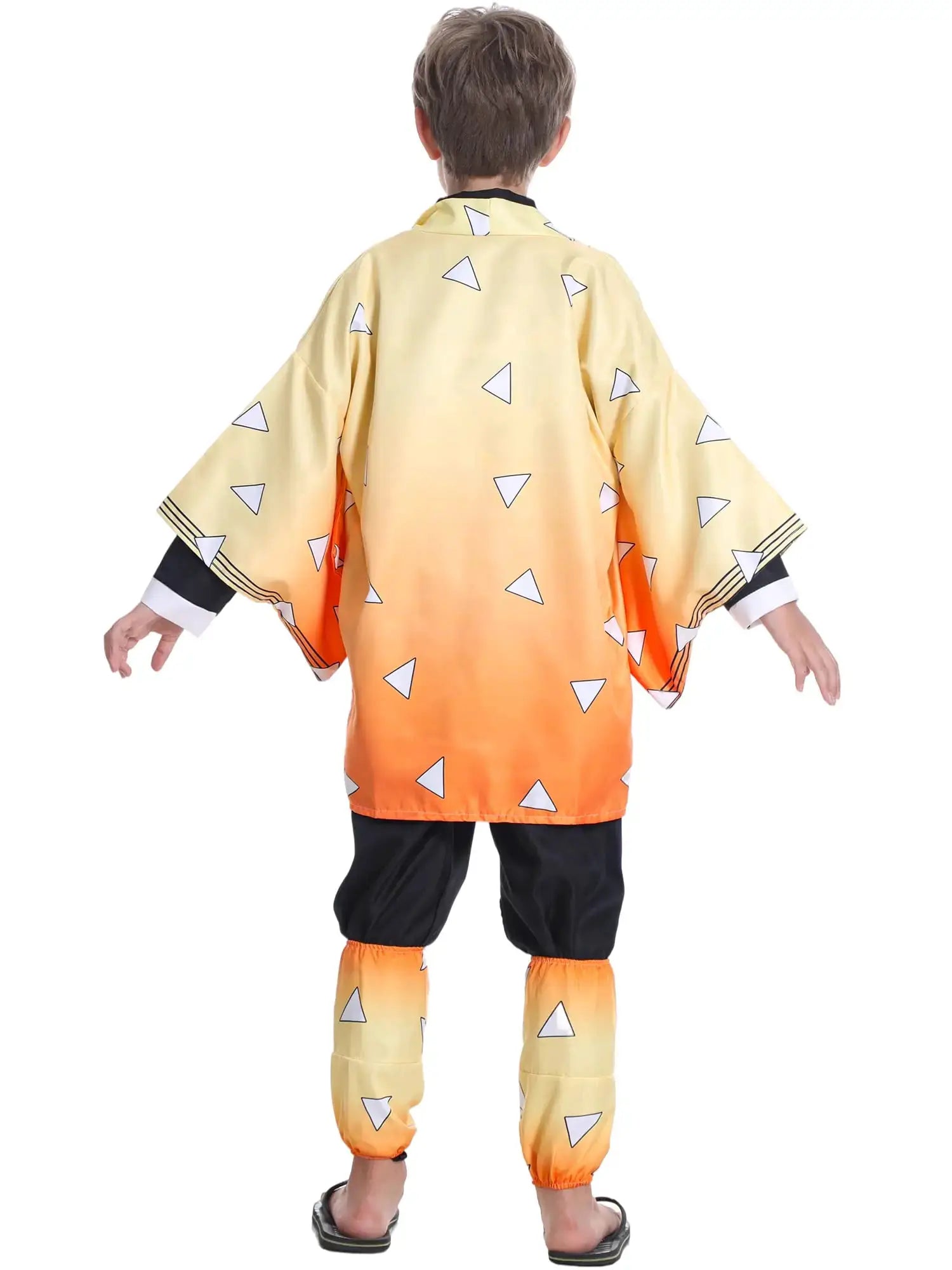 Zenitsu Cosplay Costume: Demon Slayer Kimono Wig Set by Infinite Visibility