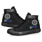 One Piece Luffy High Top Shoes: Autumn Winter Anime Sneakers