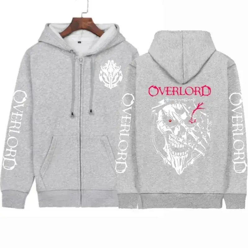 Overlord Cosplay Horror Skull Hoodie Ainz Zip Up by Infinite Visibility