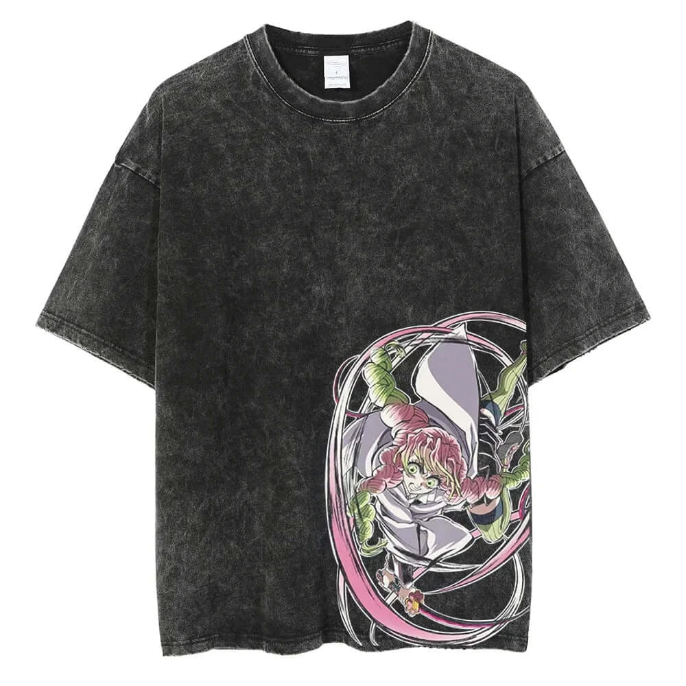 Kamado Tanjirou Graphic print T Shirt Demon Slayer Vintage Tee