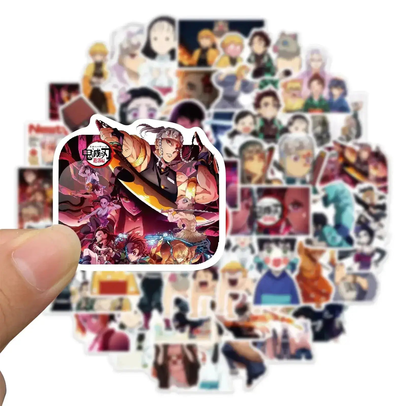 Demon Slayer Stickers: 50-200pcs Waterproof Anime Decals by Infinite Visibility