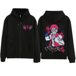 Demon Slayer Akaza Hoodie Infinity Castle Zipper