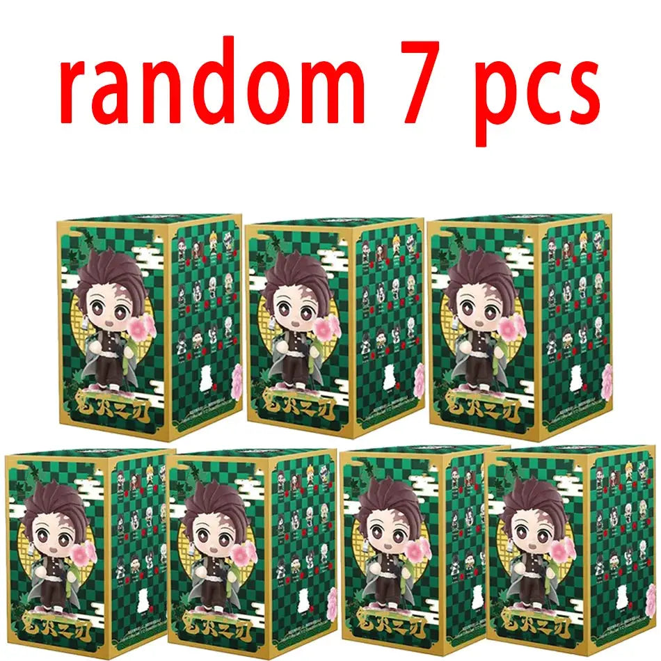 Demon Slayer Blind Box: 12pcs Tanjiro Nezuko Anime Figures by Infinite Visibility