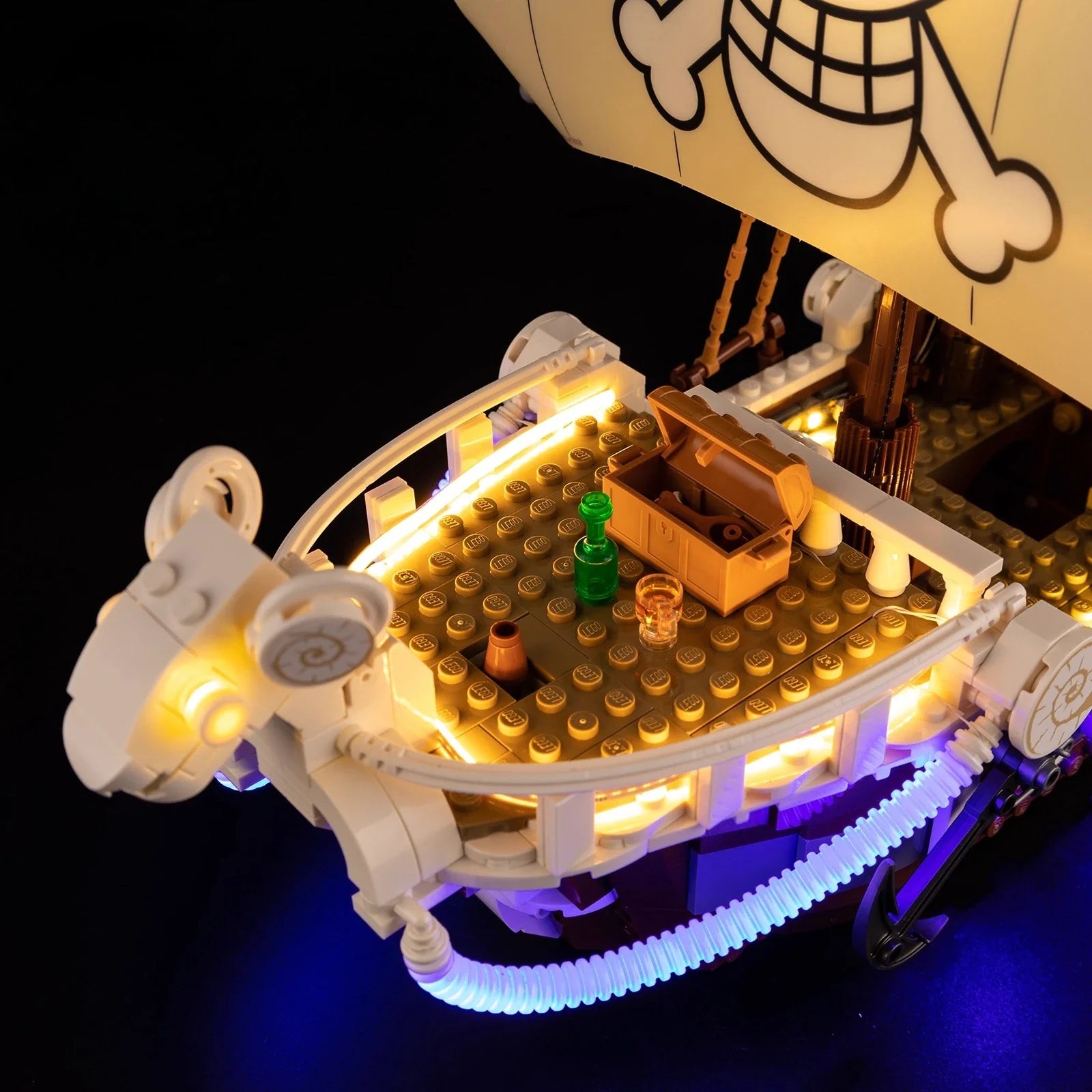 Anime figure of Going Merry LED light set from Infinite Visibility, featuring a DIY lamp for model 75639, with detailed design.
