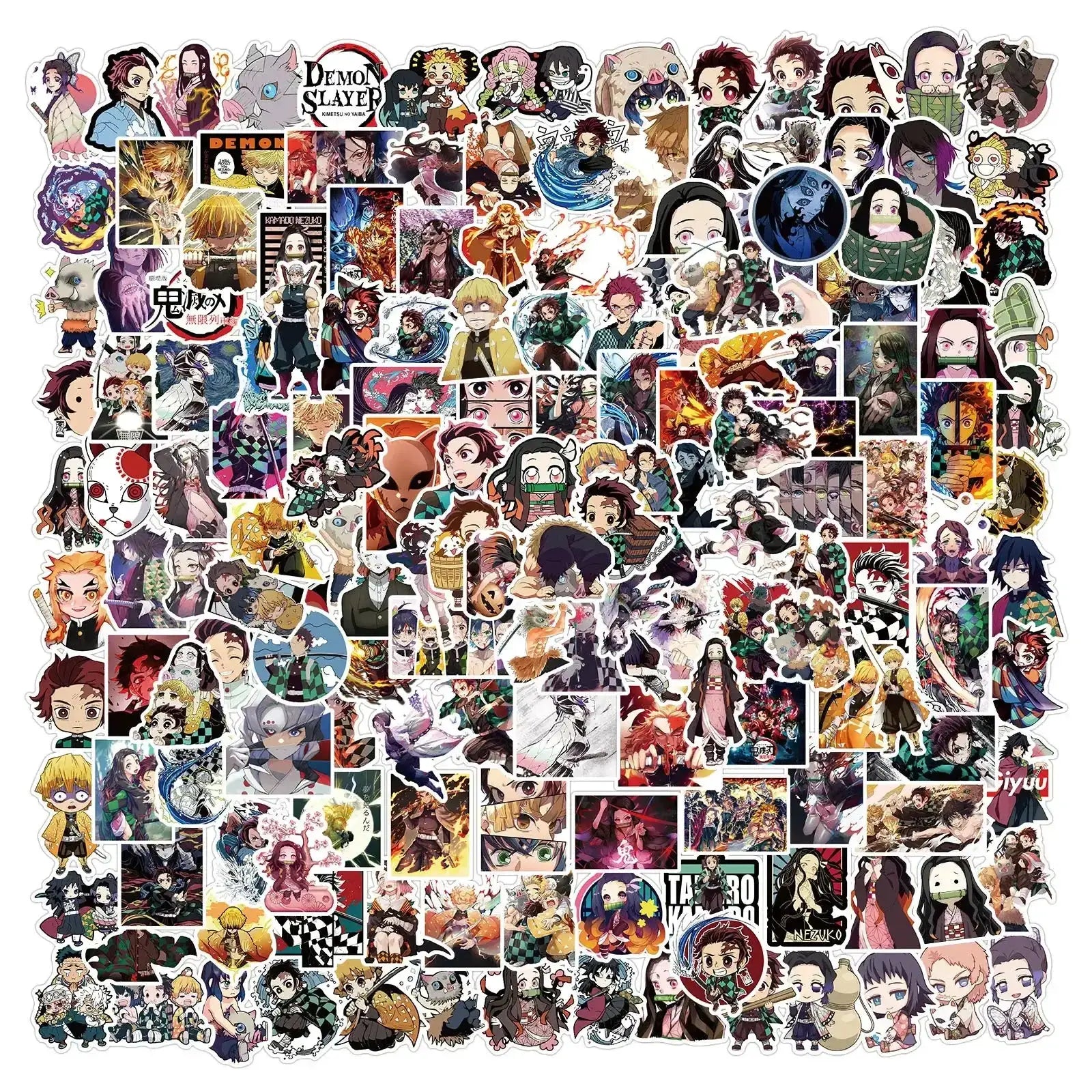 Demon Slayer Stickers: 50-200pcs Waterproof Anime Decals by Infinite Visibility