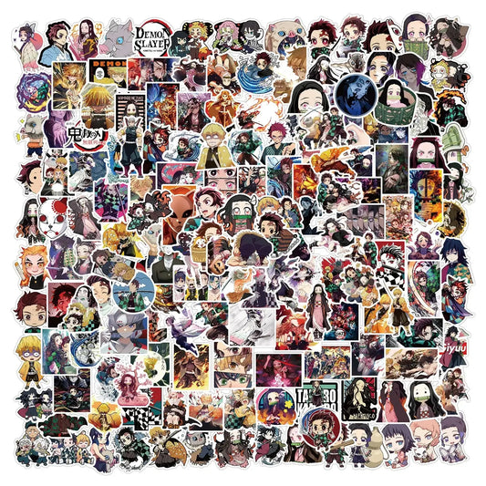 Demon Slayer Stickers: 50-200pcs Waterproof Anime Decals