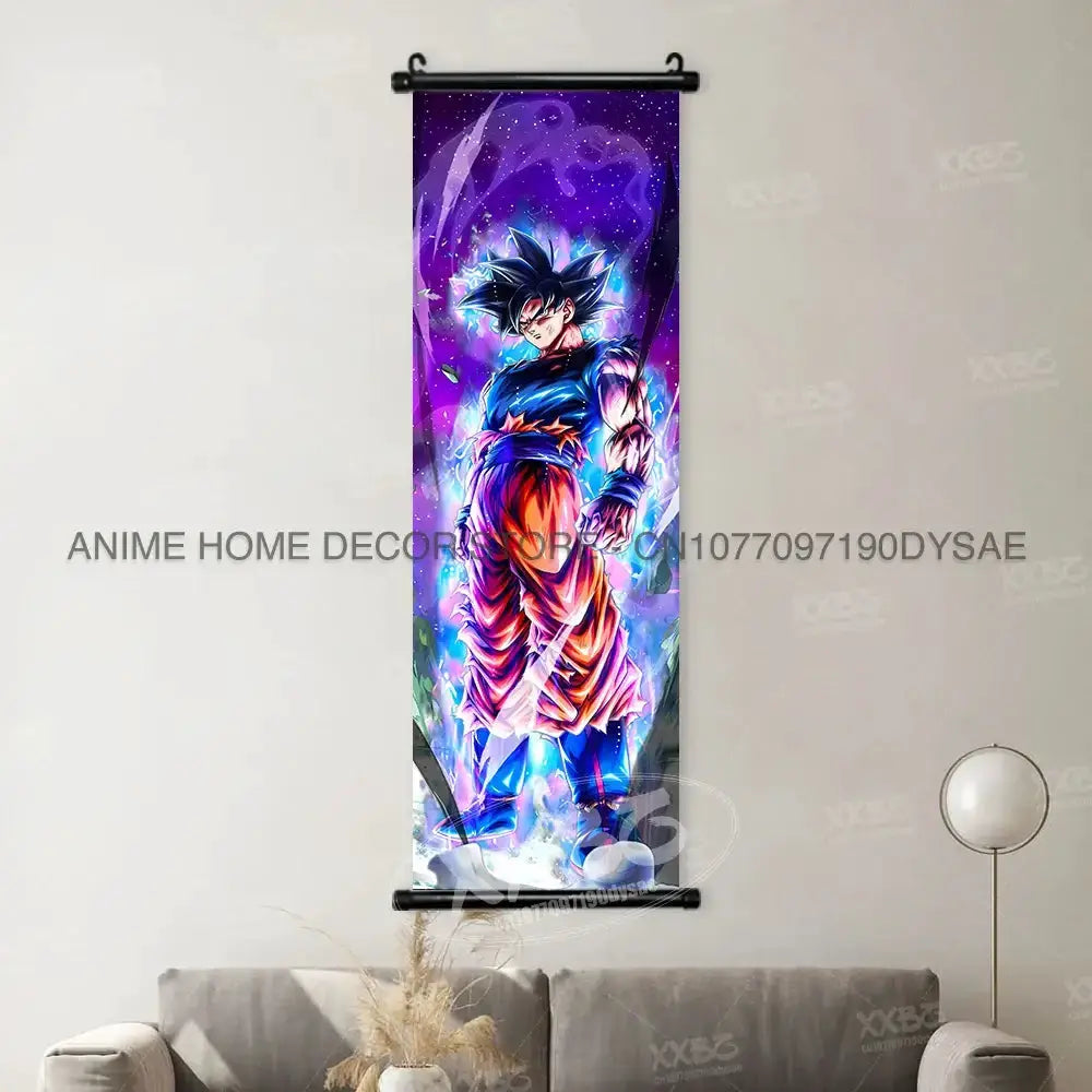 Dragon Ball Posters: Goku & Vegeta Hanging Scroll Wall Art by Infinite Visibility