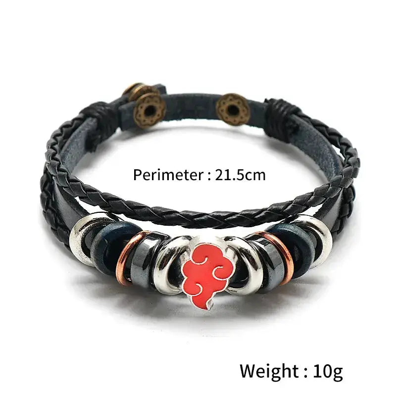Anime Woven Cowhide Bracelet – Multilayer Buckle Gift by Infinite Visibility