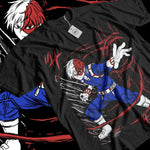 Todoroki T-shirt: Dabi & Toya My Hero Academia Black Tee