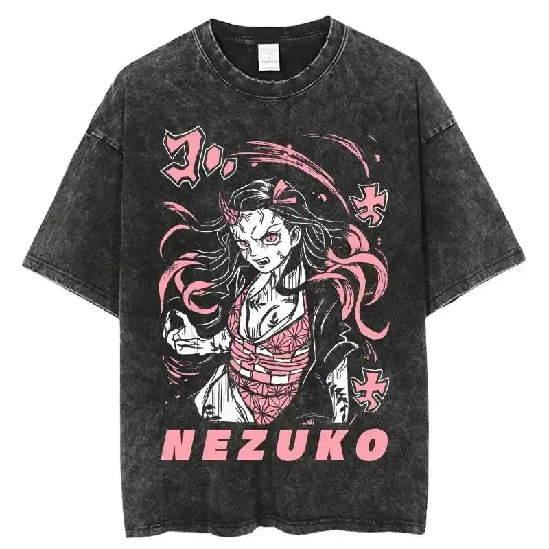 Demon Slayer Oversized Anime Hoodie, Unisex Cotton by Infinite Visibility