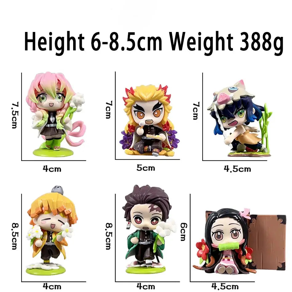 Demon Slayer Blind Box: 12pcs Tanjiro Nezuko Anime Figures by Infinite Visibility