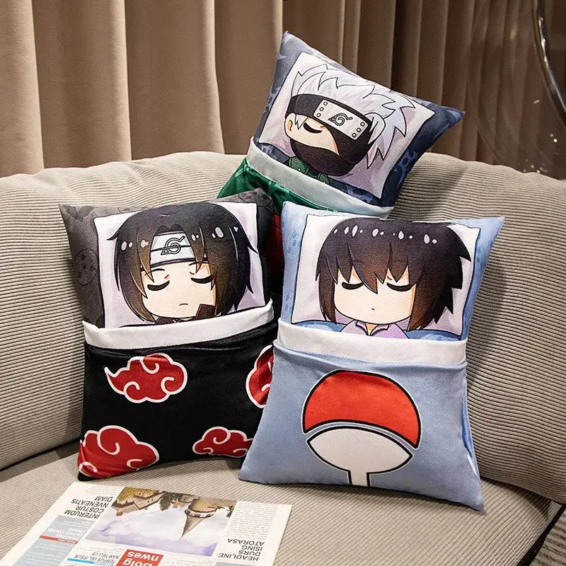 Naruto Anime Plush Pillow: Kakashi & Naruto Soft Doll Toy