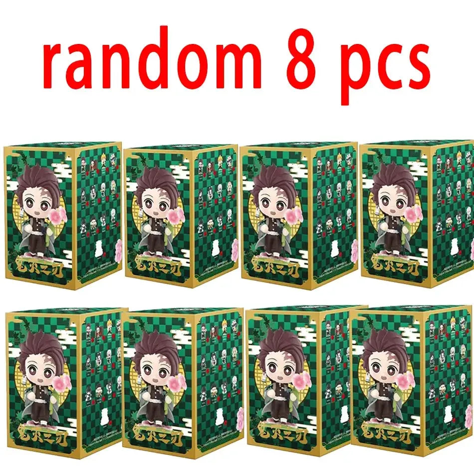 Demon Slayer Blind Box: 12pcs Tanjiro Nezuko Anime Figures by Infinite Visibility