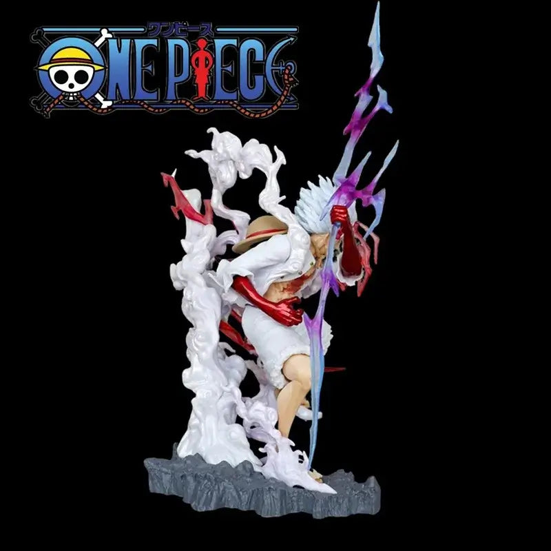 One Piece Luffy Statue: 28cm Lightning Movable Model