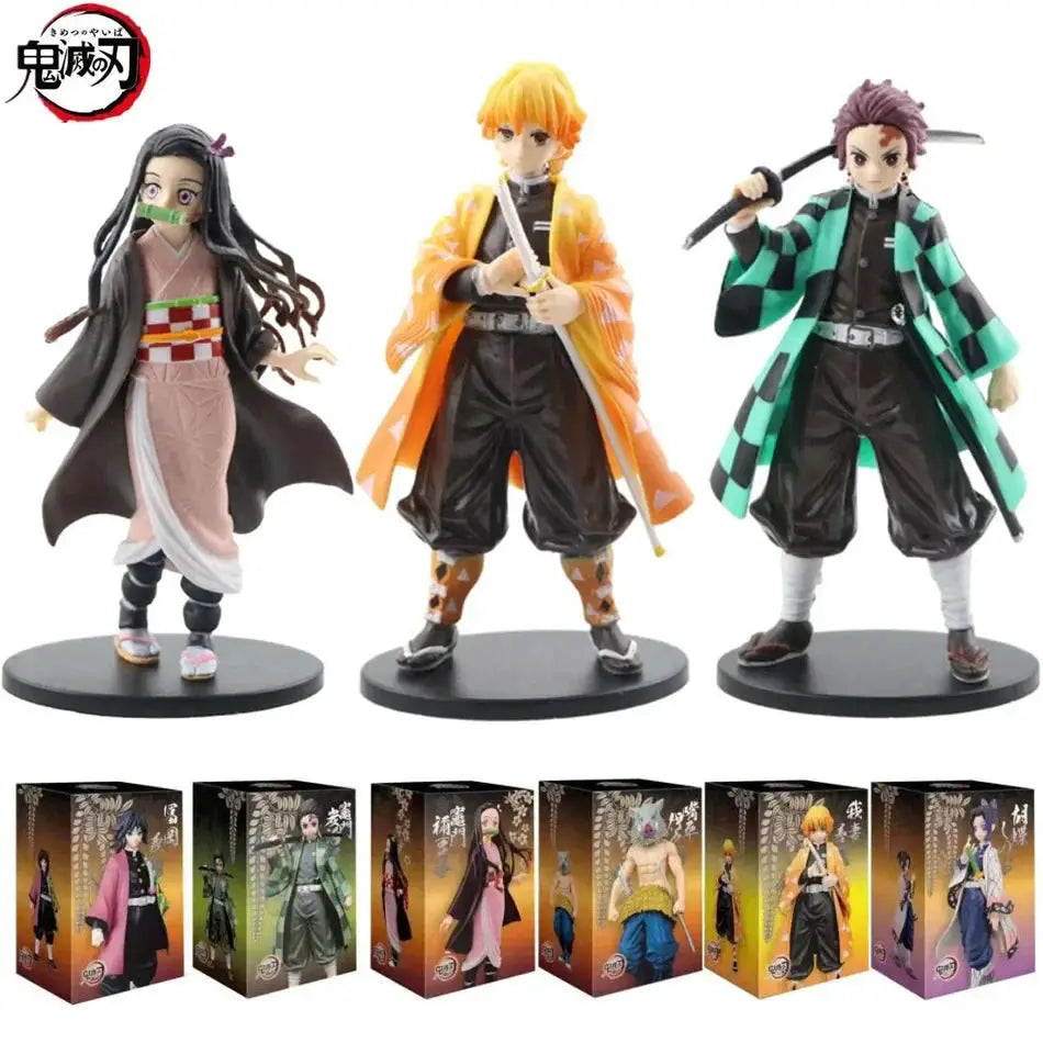 Demon Slayer Figures: Tanjiro & Nezuko Warrior Action Models by Infinite Visibility