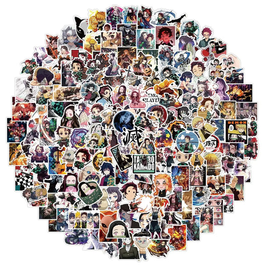 Demon Slayer Stickers: 50-200pcs Waterproof Anime Decals