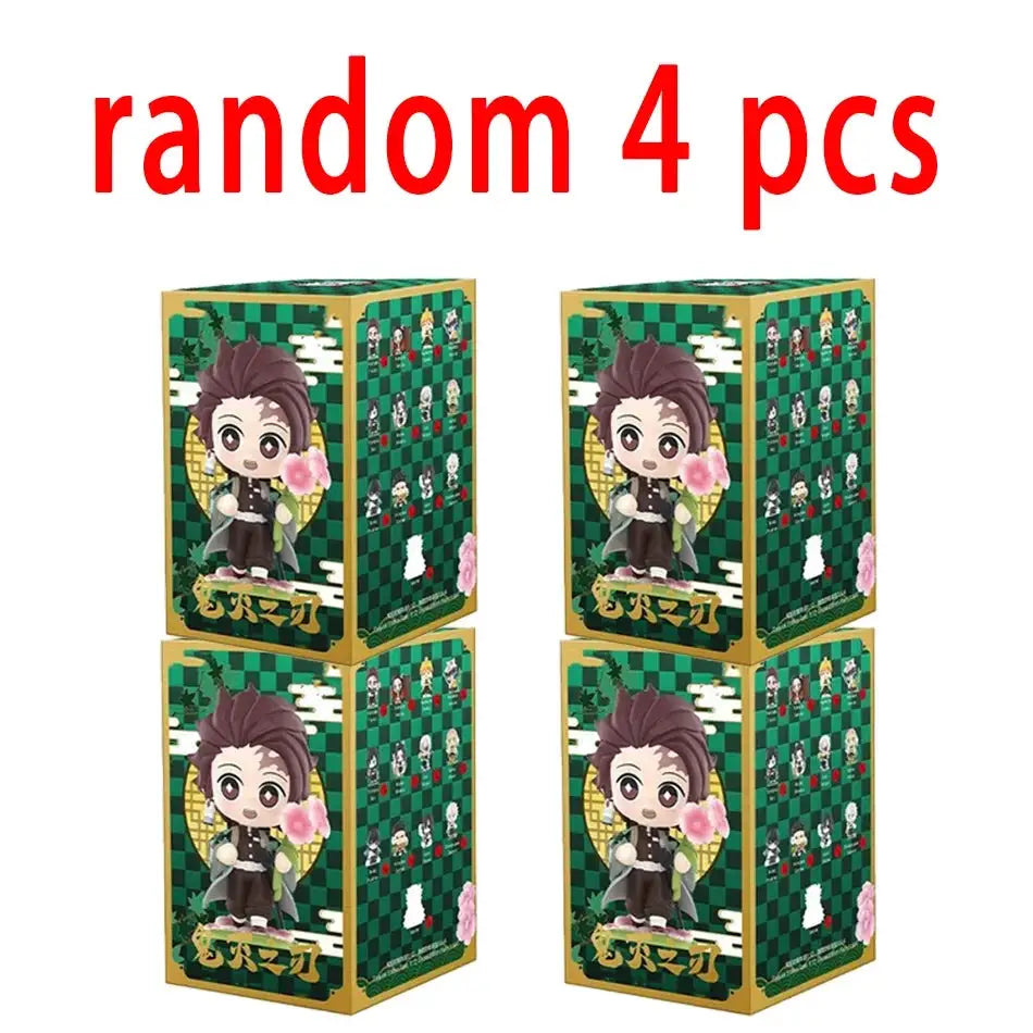 Demon Slayer Blind Box: 12pcs Tanjiro Nezuko Anime Figures by Infinite Visibility