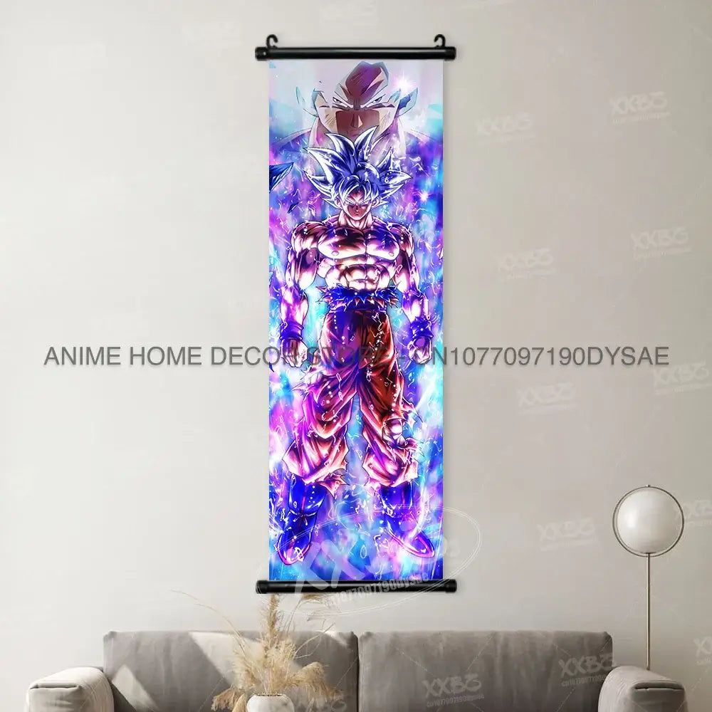 Dragon Ball Posters: Goku & Vegeta Hanging Scroll Wall Art by Infinite Visibility