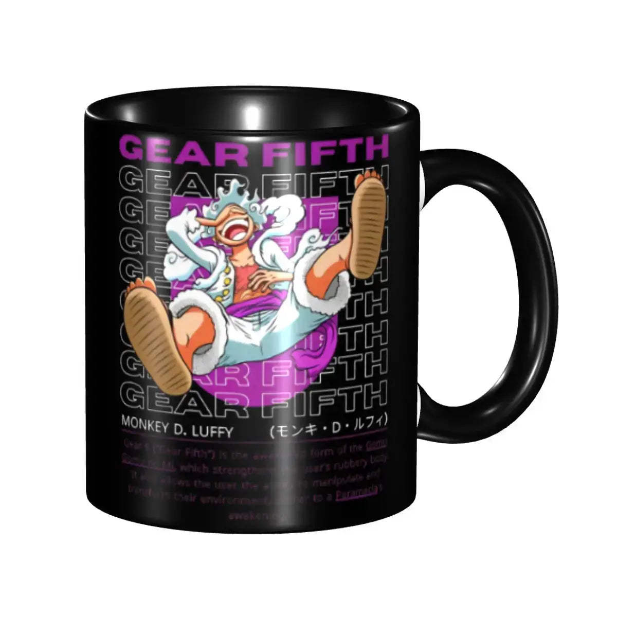 Monkey D. Luffy Gear Fifth Mug: Cute Anime Cup for Kids by Infinite Visibility