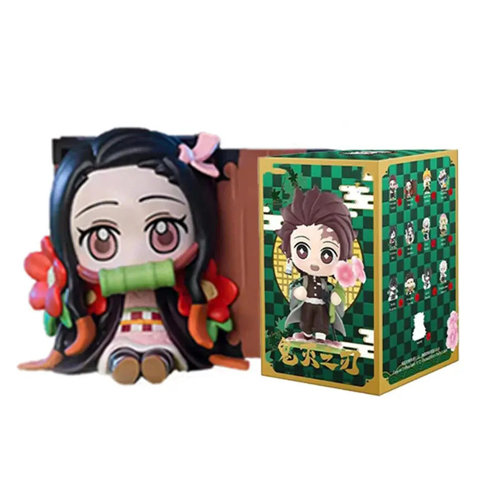 Demon Slayer Blind Box: 12pcs Tanjiro Nezuko Anime Figures by Infinite Visibility