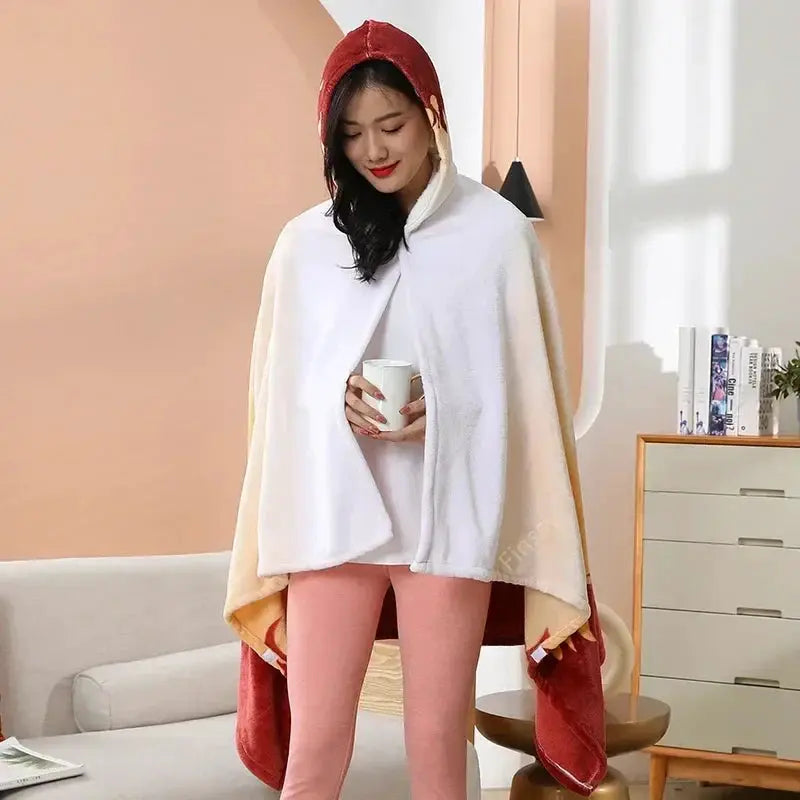Demon Slayer Blanket: Tanjiro Anime Bathrobe & Cosplay Shawl by Infinite Visibility