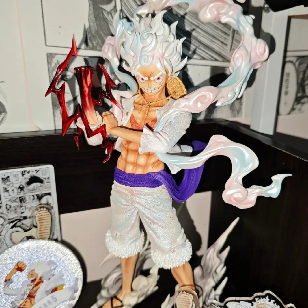 Gear 5 Luffy Figure: 25cm Sun God Nika Anime Statue