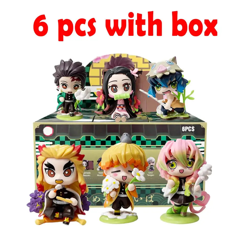 Demon Slayer Blind Box: 12pcs Tanjiro Nezuko Anime Figures by Infinite Visibility