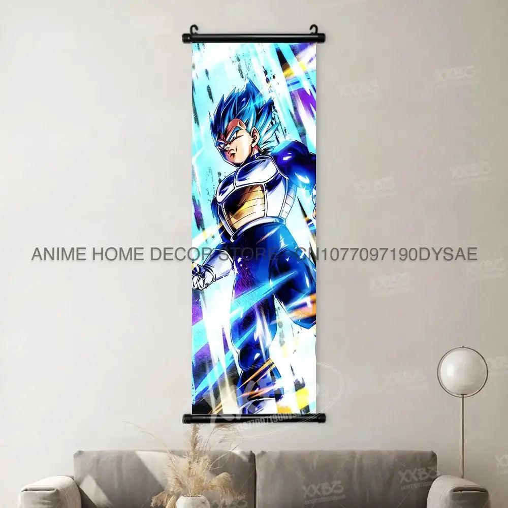 Dragon Ball Posters: Goku & Vegeta Hanging Scroll Wall Art by Infinite Visibility