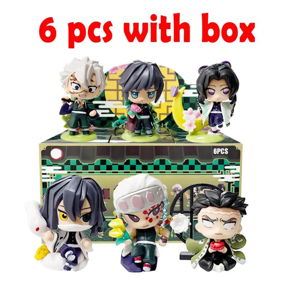 Demon Slayer Blind Box: 12pcs Tanjiro Nezuko Anime Figures by Infinite Visibility