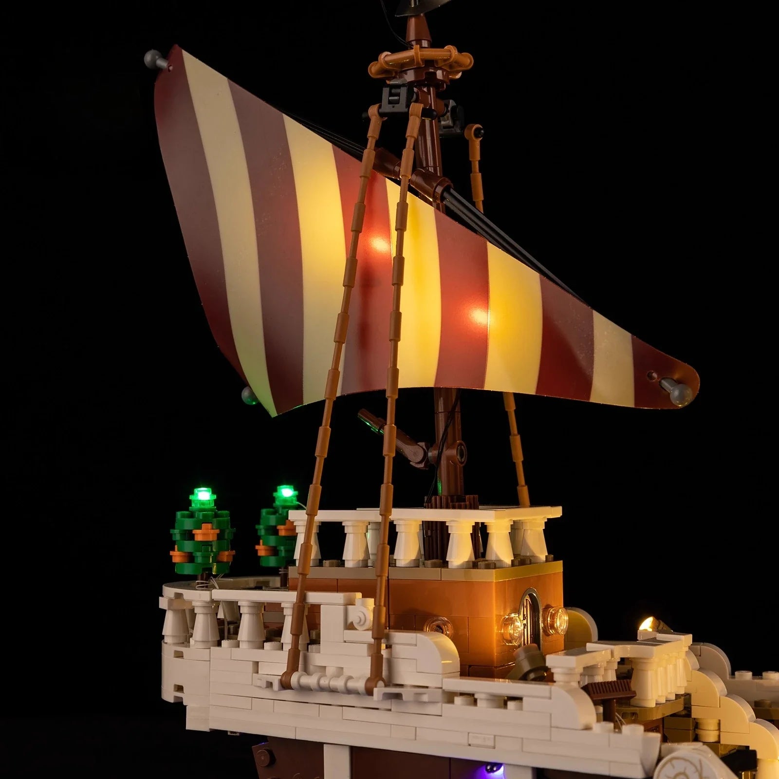 Going Merry LED light set from Infinite Visibility, DIY lamp for 75639 anime figure model, features detailed design and vibrant lighting.