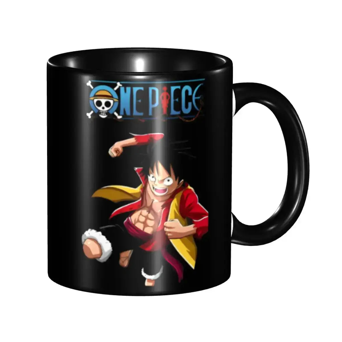 Kid's Luffy One Piece Mug: Cartoon Anime Water Cup Gift by Infinite Visibility
