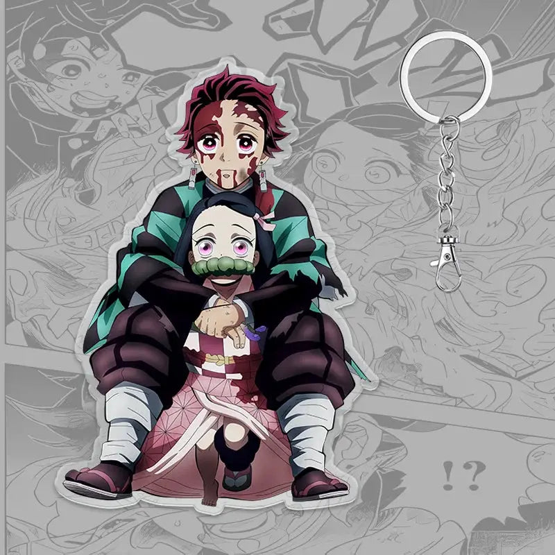Demon Slayer Keychain: Tanjiro 6cm Acrylic Bag Pendant by Infinite Visibility