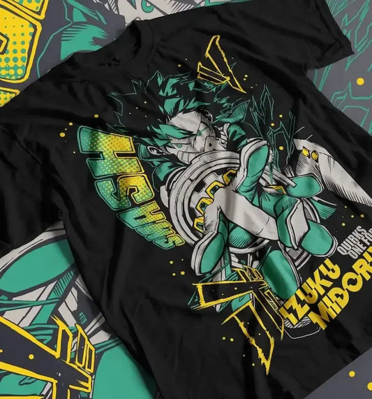Deku Streetwear T-Shirt: Fire Style Japan Cotton Tee